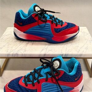 Nike KD 16 Youth 3.5Y Blue Red Basketball Shoes